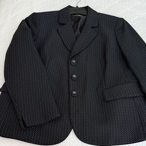 Kasper Black and White Dotted Men's Blazer